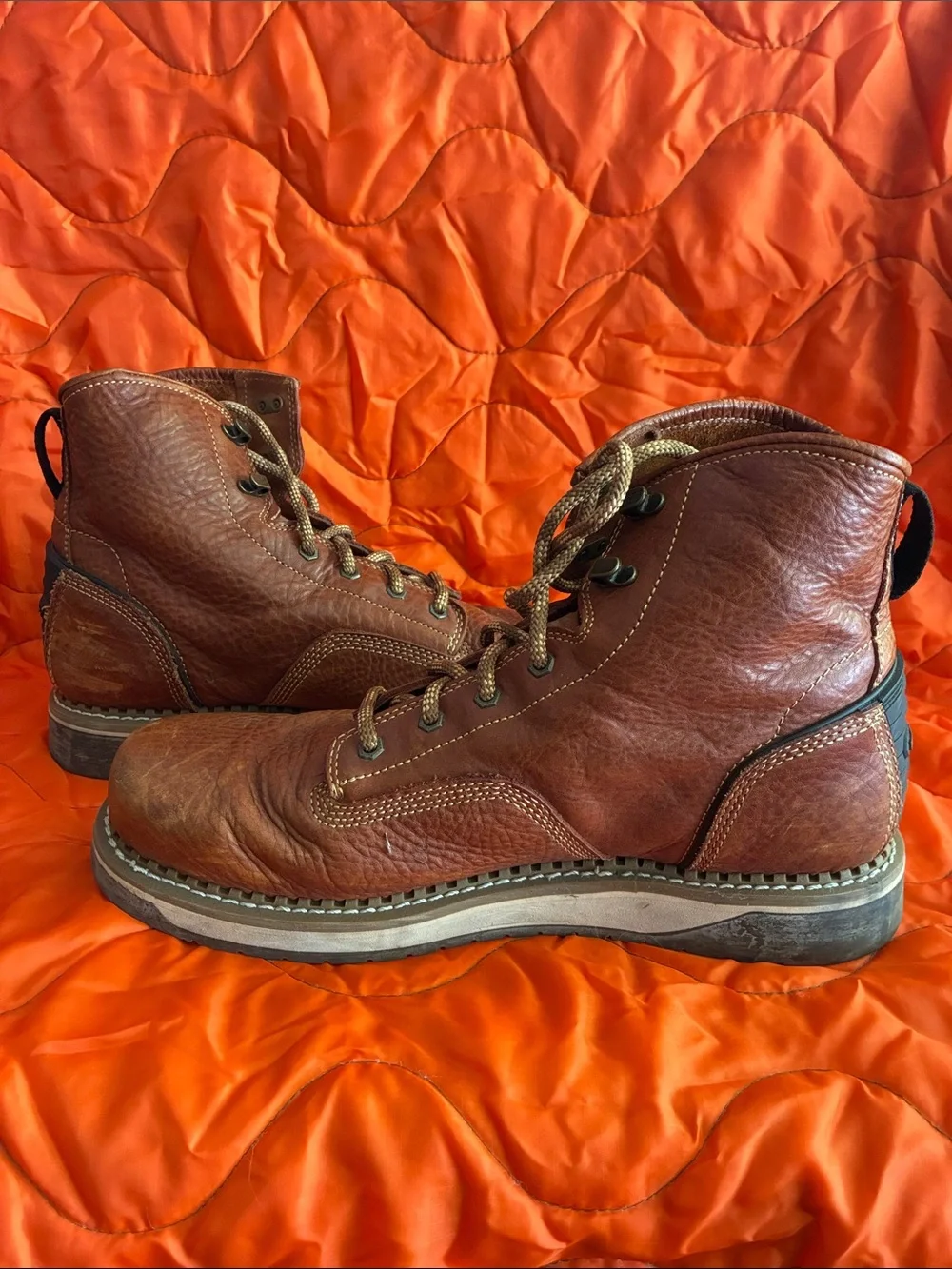 Pre-owned Georgia AMP LT waterproof work boots